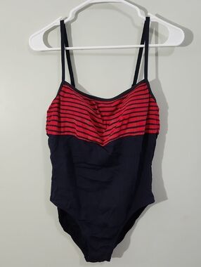 Collection Red and Navy Striped One-Piece